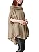 Allegra K Ladies Off Shoulder Oversize Knit Shirt Dolman Sleeve Cape Tops