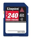 Kingston Technology SDV/16GB SDHC Video Card (Blue)