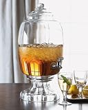 Clear Glass Beverage Server