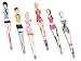 Display Freezer Fashion Girl Metal Tweezers 9.5cm 24/Display (TY3212)