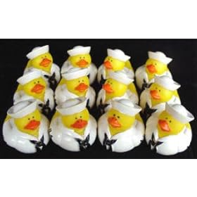  One Dozen (12) US Navy Rubber Duck Party Favors