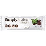 SimplyProtein Whey Bar, Chocolate Mint, Gluten-Free - (1.4 oz, Pack of 12)