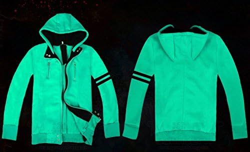 MSON Tokyo Ghoul Ken Kaneki Green Hoodie Cosplay Costume (M-2XL) (2XL)