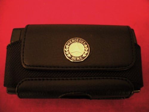 Mercedes Benz Black Leather Cell Phone Case/PDA Case