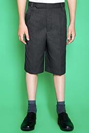 Boys Pleat Front Shorts with Adjustable Waist