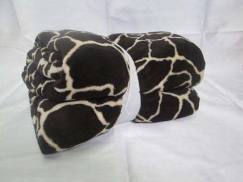 KING Super Soft NEW DARK BROWN JIRAFFE Microfiber Blanket Throw BEAUTIFUL