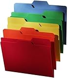 Find It All Tab File Folders, Letter Size, 5 Color Assortment, 80 Folders per Pack (FT07070)