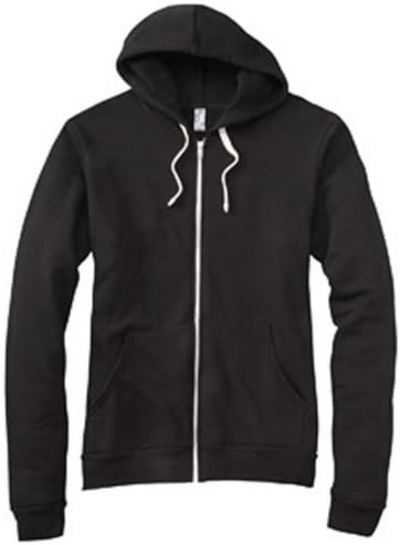 Bella+Canvas Unisex Tri-blend Full-Zip Hoodie - Solid Black TriBlend - M