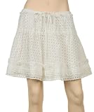 COTTON BATISTE SCHIFFLI MINI SKIRT