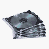 FEL98330 Thin Jewel Cases, Clear/Black, 50 per Pack