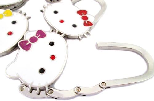 [set of 5]- Purse Handbag Hook Hanger Holder- Hello Kitty - Cartoon Character