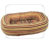 Salsa Stripe Large Donut Dog Bed By Bowsers