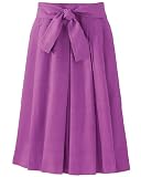Belted, high-waist skirt
