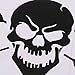 Generic 14.8x9.8cm Canoe Paddle Skull Window Kayak Car Decals Vinyl Stickers Black RS.375.00
