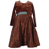 Good Lad Boutique Toddler HOLIDAY Dress BROWN Christmas Clothes Girl 2T-4T