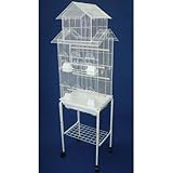 YML 6844_4814 Pagoda Top Small Bird Cage with Stand Color