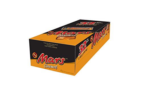 Mars Caramel Chocolate 45g, 32-Count