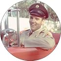 Elvis Presley Army Cap Button B-EP-0006