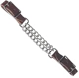 Harness Leather Double Curb Chain
