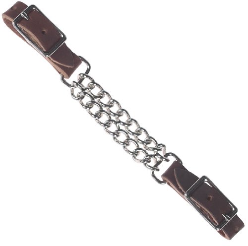 Harness Leather Double Curb Chain