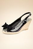 Peep Toe Bow Espadrille Sandals [T02-2907-S]
