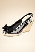 Peep Toe Bow Espadrille Sandals [T02-2907-S]
