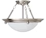 American Fluorescent HS6213BN Duomo Semi-Flush, Brushed Nickel