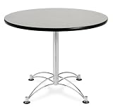 36 Round Multi-Purpose Table (Chrome X Base) - Gray Nebula