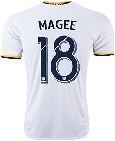 White #18 MAGEE Home Soccer Jersey Men's 2016 (M)