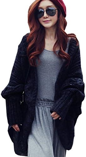 DDOL Women's Cardigan Knit Poncho Capa Pullover Loose Sweaters