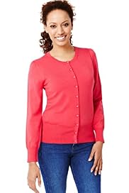 Bobble Button Plain Cardigan