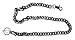 Gray Metal Heavy Diamond Cut Link Wallet Chain