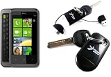 from UltimateAddons UltimateAddons Sync and Charge Data USB Keyring Cable for HTC 7 Pro