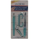 La Cross Beautiful Hands Grooming Set, Contains: 1 Nail Clip, 1 Cuticle Trimmer, 1 Nail Brush, 1 Nail File