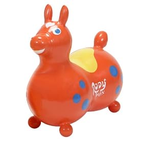 Rody Max Jumping Horse Orange Phthalate and Latex FREE by Gymnic & Rody