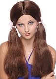 Adult Brown Pigtails Wig