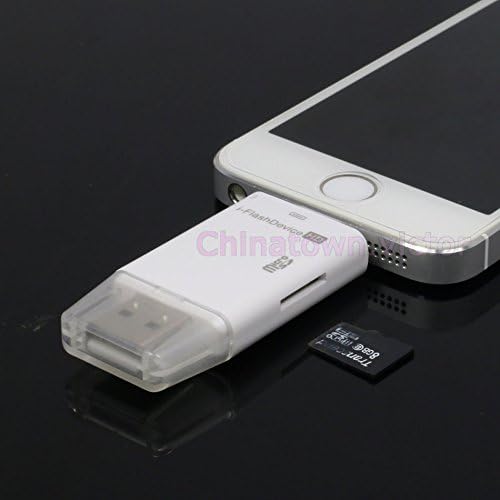 USB i-FlashDrive Micro-SD TF Card Reader OTG Adapter For iPhone 6 6s Plus 5s iOS