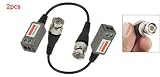 Cctv Camera 1 Channel BNC Male Video Balun Transceiver 2 Pcs