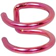 Illusion 2-Ring Red Titanium Non Pierced Clip On Closure Ring