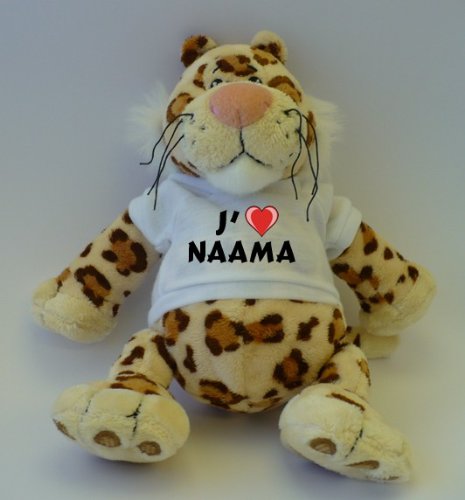 Peluche l�opard avec J_aime Naama T-Shirt