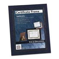 VIO07525 FRAME,CERTIFICATE,LTHRETTE,BLU