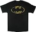 Batman Vintage Distressed Logo Black T-shirt Tee