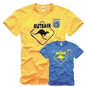 Outback Australien T-Shirt mit Stick Wappen Gr. S-XXL