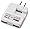 プロテック P-2WAY USB2基搭載ACアダプター PD-2WH ホワイト 【iPod nano 5G/iPhone 3G,3GS他/iPod各種/ゲーム機/携帯】
