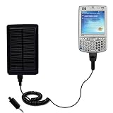 41JozXxOrBL. SL160  Solar Powered Rechargeable External Battery Pocket Charger for the HP iPAQ hw6515 / hw 6515   uses Gomadic TipExchange Technology