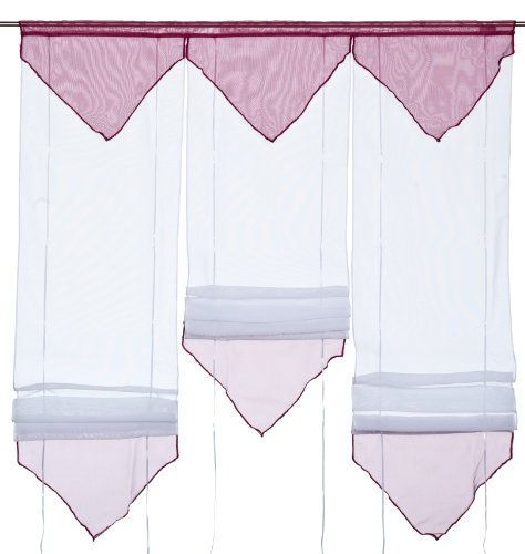 Home fashion 92111-838 B&auml;ndchenrollo / Voile-Uni / 125 x 90 cm