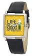 South Park Men's D1578S015 Manilla Collection Mr. Garrison Black Leather Watch