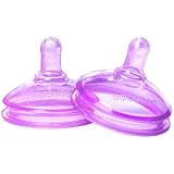 The First Years Gumdrop Wide Neck 2 Piece Flow Nipple, Medium