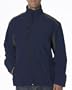 UltraClub Men's Waterproof Soft Shell Jacket - Navy/Greystone - Medium