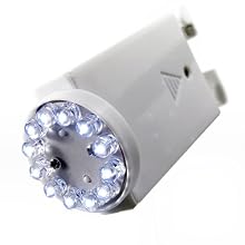 Fortune PLL-12W Paper Lantern 12 LED Light, 1-5/8" Width x 3-5/8" Height, White